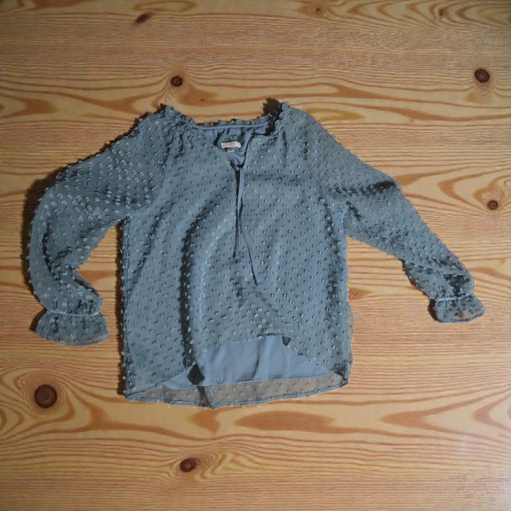 Cupio Textured‎ Teal Blouse - Picture 5 of 8